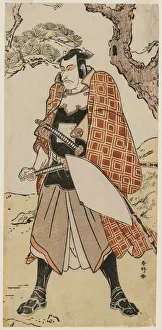 Ichikawa Danjuro V as a Travelling Warrior, late 1780s. Creator: Katsukawa Shunko (Japanese