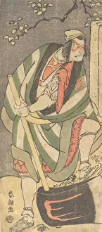 Hokusai Collection: Ichikawa Ebizo (Danjuro V) in the Role of Mongaku Shonin Disguised as Yamagatsu from... 1781-1801