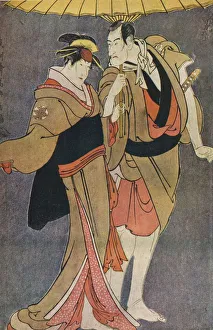 Sharaku Prints: Ichikawa Komazo III as Kameya Chubei and Nakamura Tomisaburo as Umegawa
