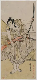 Ichikawa Monnosuke II as Soga no Goro, c. late 1770s. Creator: Katsukawa Shunko (Japanese