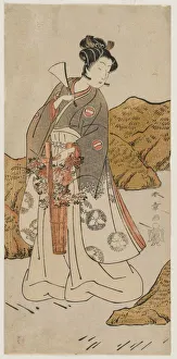 Katsukawa Shunsho Japanese Prints: Ichikawa Monnosuke II as a Temple Page, early 1770s. Creator: Katsukawa Shunsho (Japanese