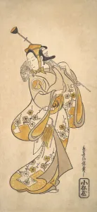 Kiyonobu Torii I Prints: Ichikawa Monnosuke as a Sarumawashi or Monkey Showman, ca. 1720-25