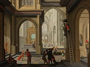 Removing Prints: Iconoclasm in a Church, 1630. Creator: Dirck van Delen