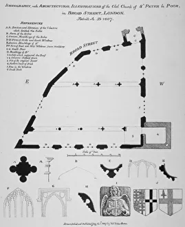 Thomas Fisher Prints: Iconography, architectural details and sections of the Church of St Peter-le-Poer