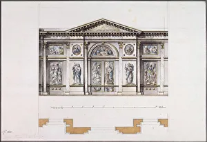 Quarenghi Prints: Iconostasis in the Smolny Convent of the Resurrection in St