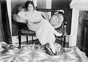 Cushion Prints: Ida Cajetti, 1915. Creator: Bain News Service