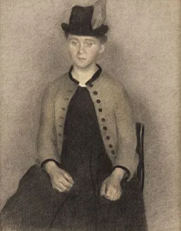 Ida Ilsted, the Artist's Wife, 1890. Creator: Vilhelm Hammershoi