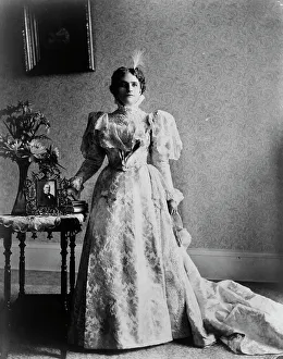 Mckinley William Prints: Ida S. McKinley, full-length portrait