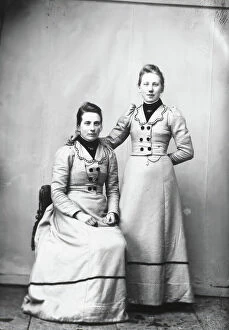 Sister Collection: Ida and Selma Larsson from Risätra, 1890-1900 Creator: Lars Olsson Akerman