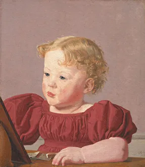 Kobke Christen Prints: Ida Thiele, the future Mrs Wilde, as a Child, 1832. Creator: Christen Købke