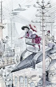 Visit Prints: An idea of the world as it would be in 1953, 1883