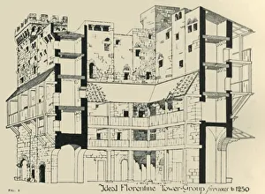 Ideal Florentine Tower-Group previous to 1250, 1908. Creator: James Wood Brown