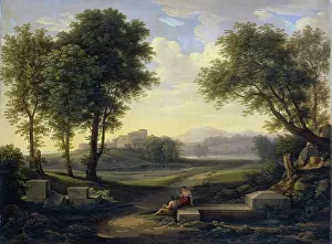 Fountain Prints: Ideal Landscape, 1810. Creator: Johann Christian Reinhart