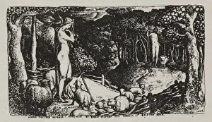 Edward Calvert Prints: Ideal Pastoral Life, 1829. Creator: Edward Calvert (British, 1799-1883)