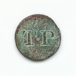 Identification button used by Thomas Porter II, ca. 1820. Creator: Unknown