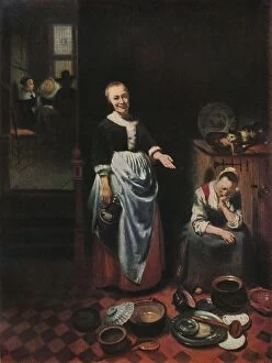 The Idle Servant, 1655. Artist: Nicolaes Maes