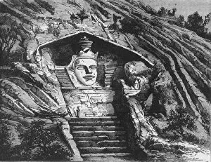 Idol of Mandar, near Bhagulapore, c1891. Creator: James Grant