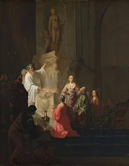 Idols Prints: The Idolatry of King Solomon, 1630-1648. Creator: Willem de Poorter