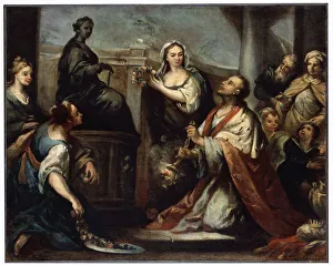 Idolatry Prints: The Idolatry of King Solomon, c1739. Artist: Jacopo Amigoni