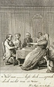 Iffland's Jager, 1786. Creator: Daniel Nikolaus Chodowiecki