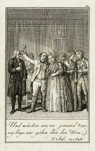 Iffland's Jager, 1786. Creator: Daniel Nikolaus Chodowiecki