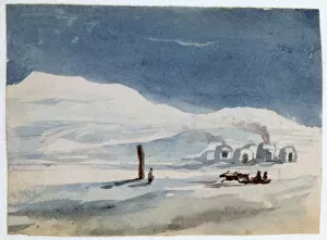 Igloos and Eskimos, 1820-1876. Artist: George Sand
