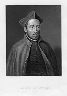 Images Dated 20th March 2007: Ignatius of Loyola, Superior General of the Society of Jesus. Artist: W Holl
