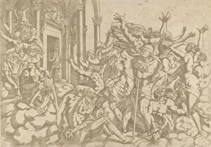 Blindfold Gallery: Ignorance Defeated, 1540-45. Creator: Antonio Fantuzzi