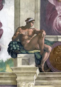 Vatican Prints: Ignudo (Sistine Chapel ceiling in the Vatican)