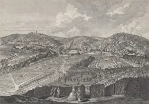 Parks Prints: IIIe Vue du Parc de Neu-Waldeck prise du Pavillon Chinois vers le Couchant