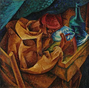 Futurism Prints: Il bevitore (The drinker), 1914. Creator: Boccioni; Umberto (1882-1916)