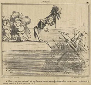 Il faut avouer que je viens d'avoir une... 19th century. Creator: Honore Daumier