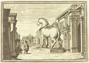 Scenes Prints: Il Greco in Troia: Plate 2. Creator: Arnold van Westerhout