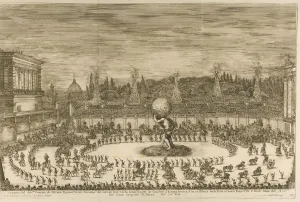 Ruler Of Florence Prints: Il mondo festeggiante, balletto a cavallo on the occasion of the wedding of Cosimo de Medici with M Artist: Della Bella