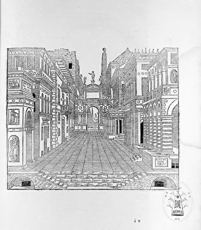 Serlio Prints: Il secondo libro della perspettiva (Scena Tragica)