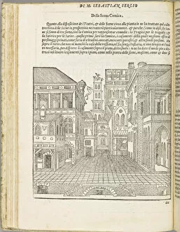 Commedia Dell Arte Gallery: Il secondo libro di prospettiva, 1566. Creator: Serlio, Sebastiano (1475-c. 1554)
