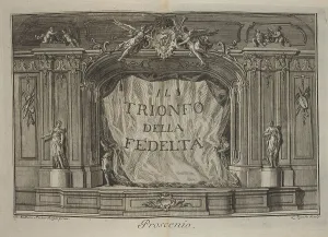 Title Page Prints: Il Trionfo della Fedeltá. Dramma Pastorale Per Musica Di E