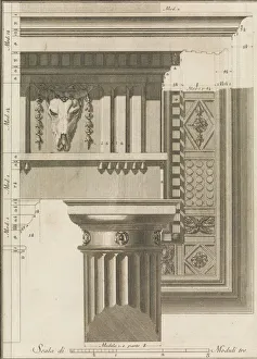 Architectural Motif Prints: Il Vignola Illustrato Proposto da Giambattista Spampani