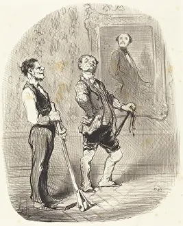 Working Class Prints: Il y a trois mois, m'sieu l'vicomte posait toujours comme ca... 1848