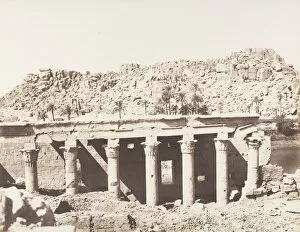 Teynard Felix Gallery: Ile de Fileh (Philae), Colonnade Occidentale - Ruines Vues du Point L, 1851-52