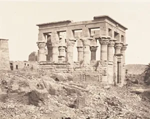 Nubia Prints: Ile de Fileh (Philae), edifice de l Est - Face Laterale Vue du Point D