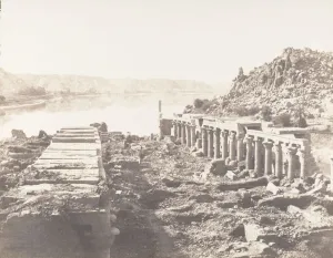 Philae Prints: Ile de Fileh (Philae), Vue Generale Prise du Point I, Sur La Plateforme