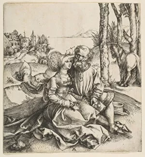 Wimple Gallery: The Ill-Assorted Couple, ca. 1495. Creator: Albrecht Durer