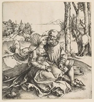 Proposal Prints: The Ill-Assorted Couple, ca. 1495. Creator: Albrecht Durer