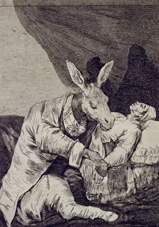 De 1746 1828 Prints: Of what ill will he die? (Capricho No 40). Artist: Goya, Francisco, de (1746-1828)