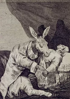 De 1746 1828 Collection: Of what ill will he die? (Capricho No 40). Artist: Goya, Francisco, de (1746-1828)
