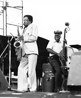 Illinois Jacquet and Gene Ramey, Capital Radio Jazz Festival, Alexandra Palace, London