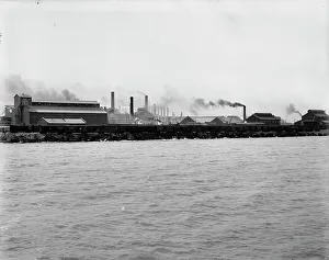 Illinois Steel Works, South Chicago, Ill. between 1900 and 1905. Creator: Unknown