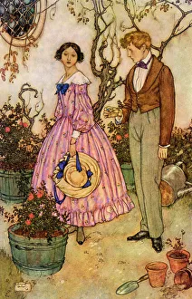 An illistration by Edmond Dulac, 1909. Artist: Edmund Dulac