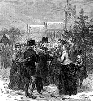 Parson Prints: Illness of the Prince of Wales - Sandringham Church